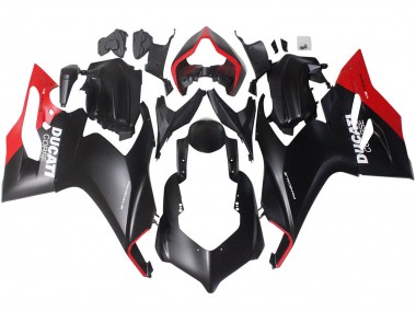 2020-2024 Ducati Panigale V2 Motorcycle Fairings - Red Matte Black Corse UK Manufacturers