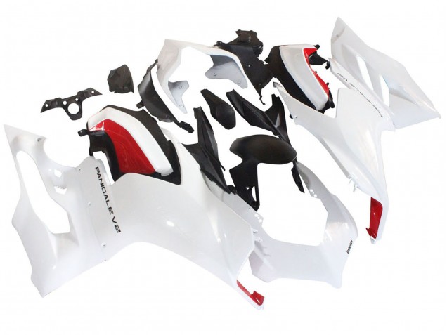 2020-2024 Ducati Panigale V2 Motorcycle Fairings - White Red Matte Black UK Manufacturers