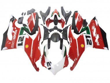 2020-2024 Ducati Panigale V2 Motorcycle Fairings - White Red Green Matte Black Corse 21 UK Manufacturers