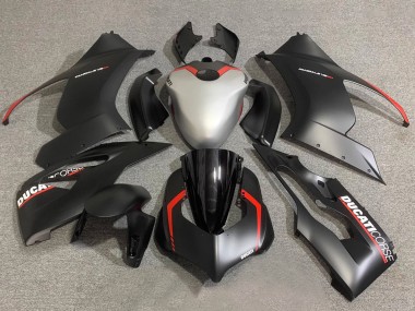 2020-2024 Ducati Panigale V2 Motorcycle Fairings - Silver Red Matte Black Corse UK Manufacturers