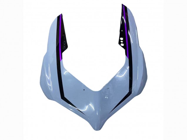 2020-2024 Ducati Panigale V2 Motorcycle Fairings - Glossy Grey Purple Glossy Black UK Manufacturers