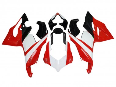 2020-2024 Ducati Panigale V2 Motorcycle Fairing - White Red Glossy Black UK Manufacturers
