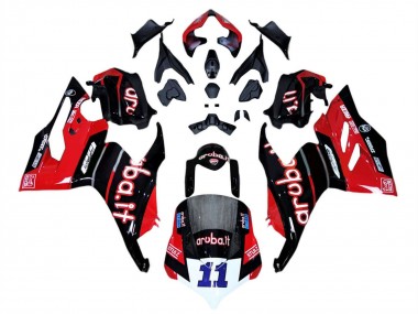 2018-2019 Ducati Panigale V4 V4S Motorcycle Fairings - Red Glossy Black Aruba 11 UK Manufacturers