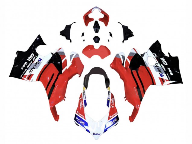 2018-2019 Ducati Panigale V4 V4S Motorcycle Fairings - Red Blue Glossy Black Flex-Box Givi UK Manufacturers