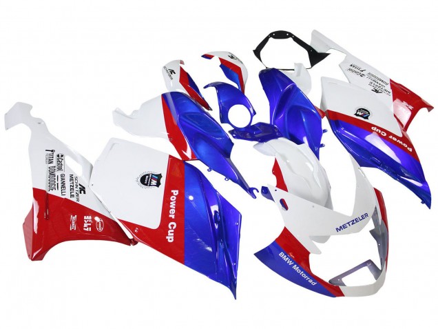 2005-2010 BMW K1200S Abs Fairings - White Red Blue UK Manufacturers