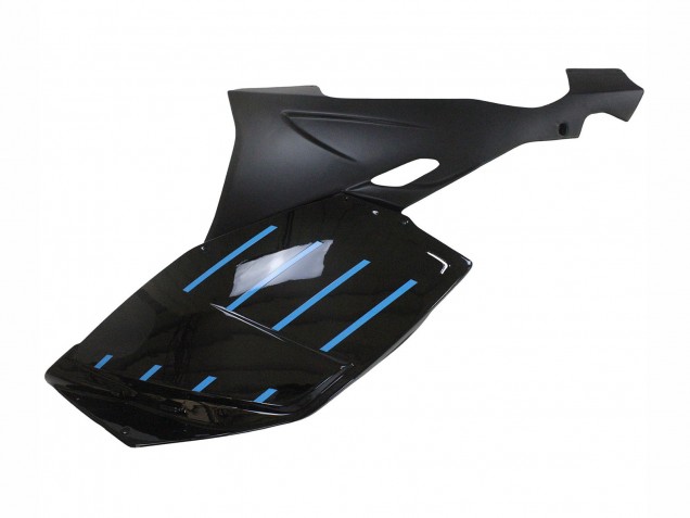 2005-2010 BMW K1200S Motorcycle Fairings - Glossy Black Matte Black Blue Lines UK Manufacturers