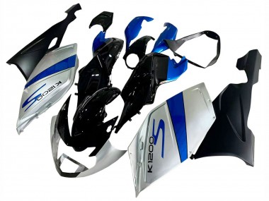 2005-2010 BMW K1200S Bike Fairings - Silver Blue Black UK Manufacturers