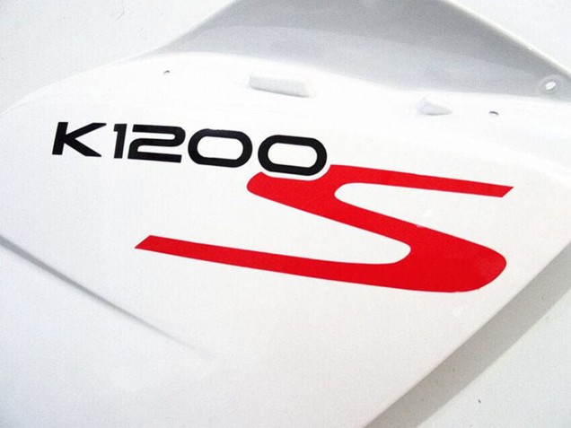 2005-2010 BMW K1200S Motorcycle Fairings - White Glossy Black UK Manufacturers