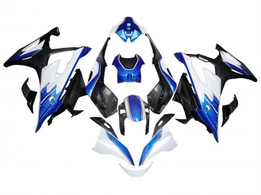 2023-2024 BMW S1000RR Motorcycle Fairings - White Blue Black Carbon Fiber UK Manufacturers