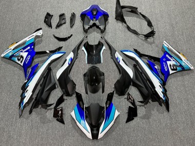 2023-2024 BMW S1000RR Motorcycle Fairings - White Blue Matte Black Motul UK Manufacturers