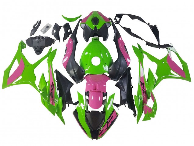 2023-2024 BMW S1000RR Motorcycle Fairings - Pink Green Black UK Manufacturers