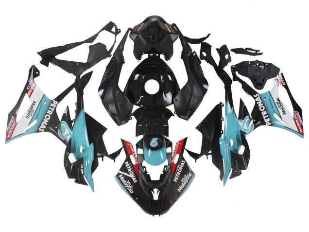 2023-2024 BMW S1000RR Motorcycle Fairings - Light Blue Matte Black Petronas UK Manufacturers