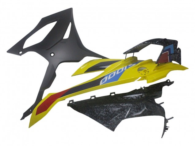 2023-2024 BMW S1000RR Motorcycle Fairings - Yellow Carbon Fiber UK Manufacturers