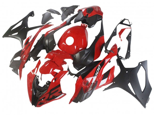 2023-2024 BMW S1000RR Motorcycle Fairings - Red Matte Black UK Manufacturers