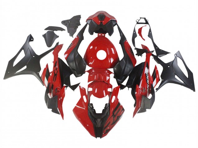 2023-2024 BMW S1000RR Motorcycle Fairings - Red Matte Black UK Manufacturers