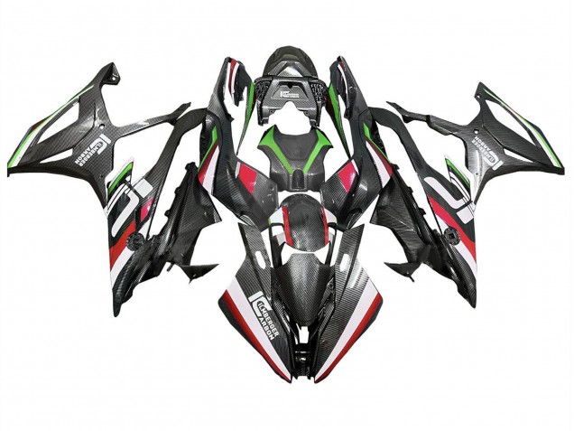 2019-2022 BMW S1000RR Motorcycle Fairings - Black Red Green Carbon Fiber UK Manufacturers