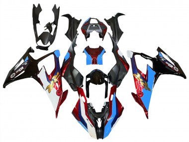 2019-2022 BMW S1000RR Motorcycle Fairings - Black Red Blue UK Manufacturers