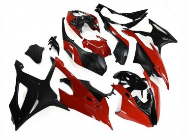 2019-2022 BMW S1000RR Motorcycle Fairing Kits - Black Red UK Manufacturers