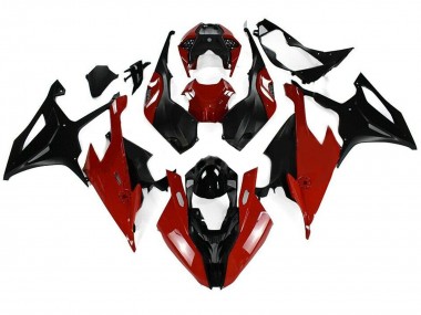 2019-2022 BMW S1000RR Motorcycle Fairing Kits - Black Red UK Manufacturers