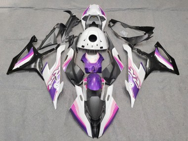 2019-2022 BMW S1000RR Motorcycle Fairings - Pink Purple White UK Manufacturers