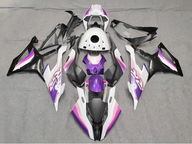 2019-2022 BMW S1000RR Motorcycle Fairings - Pink Purple White UK Manufacturers