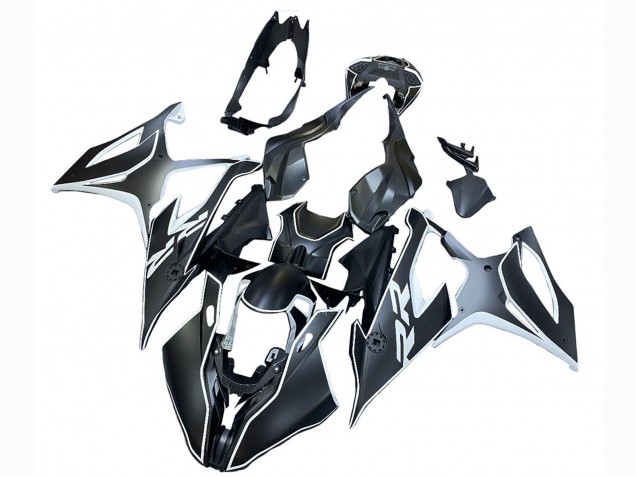 2019-2022 BMW S1000RR Motorcycle Fairings - Black White UK Manufacturers