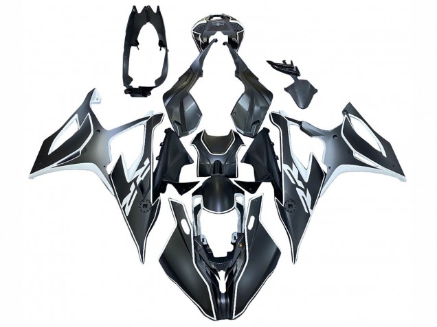 2019-2022 BMW S1000RR Motorcycle Fairings - Black White UK Manufacturers