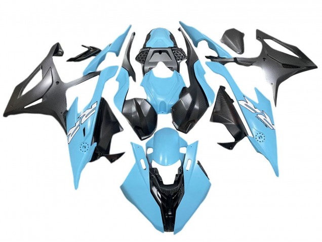 2019-2022 BMW S1000RR Motorcycle Fairings - Blue Matte Black White UK Manufacturers
