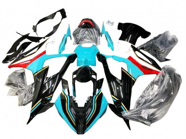 2019-2022 BMW S1000RR Motorcycle Fairings - Black Sky Blue Red UK Manufacturers