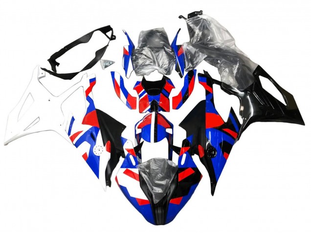 2019-2022 BMW S1000RR Motorcycle Fairings - Blue Red White UK Manufacturers