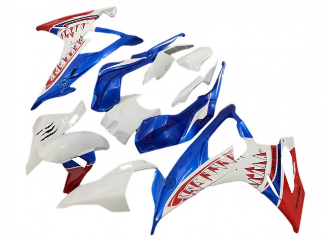 2019-2022 BMW S1000RR Motorcycle Fairings - White Blue Red Shark UK Manufacturers