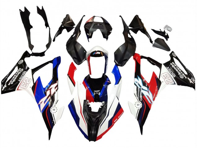 2019-2022 BMW S1000RR Motorcycle Fairings - Blue Red White 23 UK Manufacturers