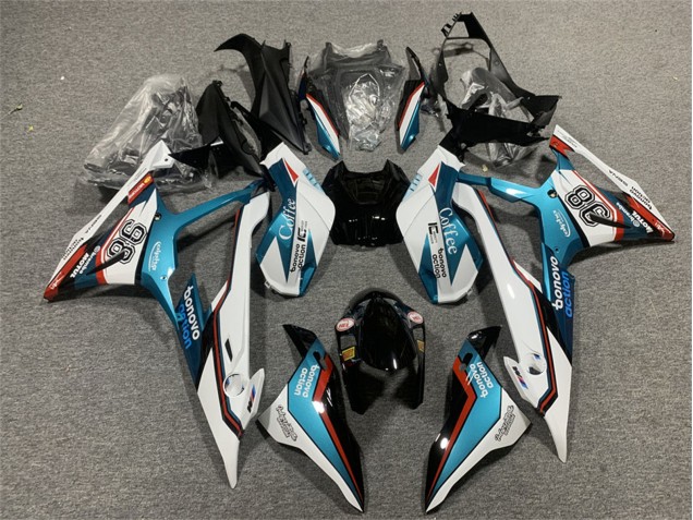2019-2022 BMW S1000RR Motorcycle Fairings - Blue Red White Motul 98 UK Manufacturers