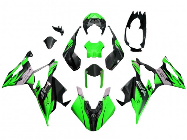 2019-2022 BMW S1000RR Motorcycle Fairings - Green Black UK Manufacturers