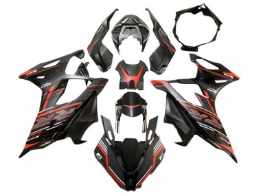 2019-2022 BMW S1000RR Motorcycle Fairing - Matte Black Red UK Manufacturers