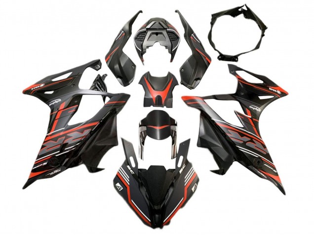 2019-2022 BMW S1000RR Motorcycle Fairing - Matte Black Red UK Manufacturers