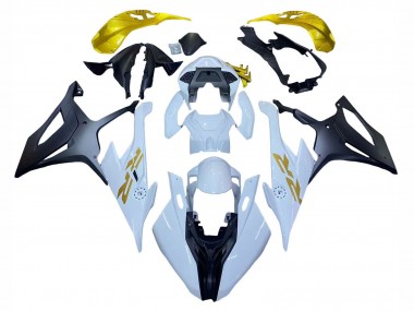 2019-2022 BMW S1000RR Motorcycle Fairings - White Gold UK Manufacturers