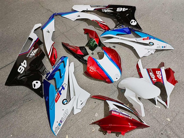 2019-2022 BMW S1000RR Motorcycle Fairings - Red White Blue 46 UK Manufacturers