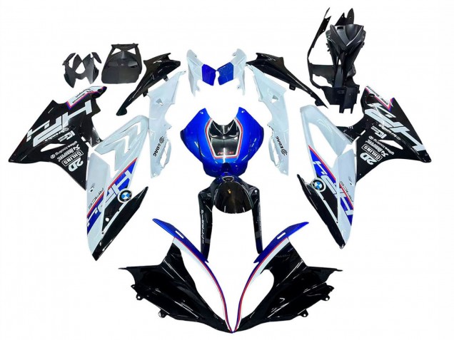 2017-2018 BMW S1000RR Motorcycle Fairing - White Blue Glossy Black UK Manufacturers
