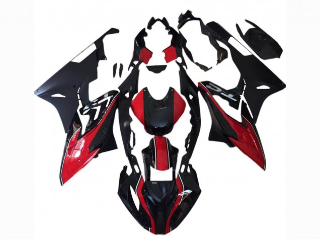 2017-2018 BMW S1000RR Motorcycle Fairings - Red Matte Black UK Manufacturers