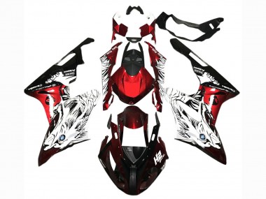 2017-2018 BMW S1000RR Motorcycle Fairings - White Red Black UK Manufacturers