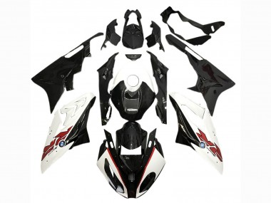 2017-2018 BMW S1000RR Motorcycle Fairings - White Glossy Black UK Manufacturers