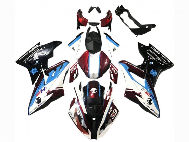 2017-2018 BMW S1000RR Abs Fairings - White Blue Red Glossy Black UK Manufacturers