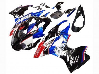 2017-2018 BMW S1000RR Motorcycle Fairings Kits - White Blue Red Glossy Black UK Manufacturers