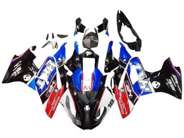 2017-2018 BMW S1000RR Motorcycle Fairings Kits - White Blue Red Glossy Black UK Manufacturers