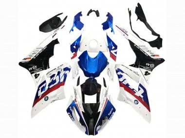 2017-2018 BMW S1000RR Motorcycle Fairings - White Blue Red Glossy Black Tyco UK Manufacturers