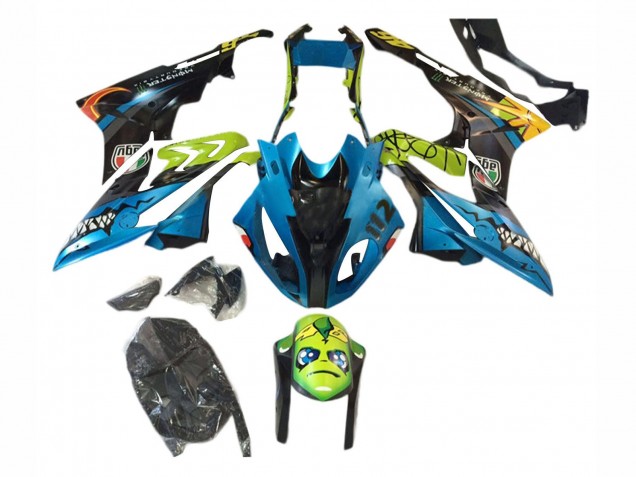 2017-2018 BMW S1000RR Motorcycle Fairings - Blue Yellow Shark UK Manufacturers