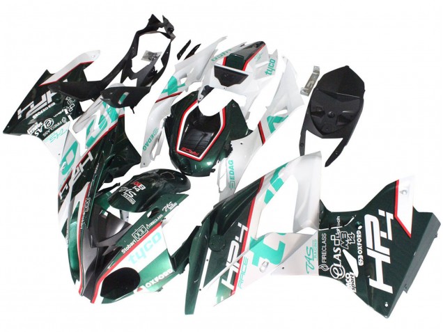 2017-2018 BMW S1000RR Motorcycle Fairings - White Green UK Manufacturers