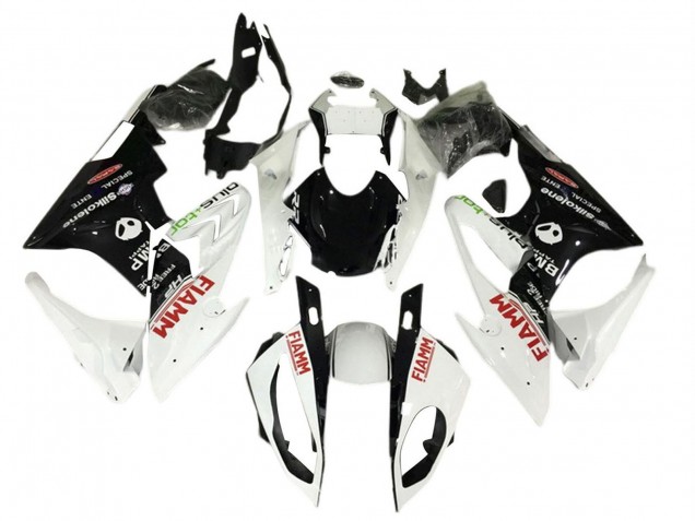 2017-2018 BMW S1000RR Motorcycle Fairings - White Black Fiamm UK Manufacturers