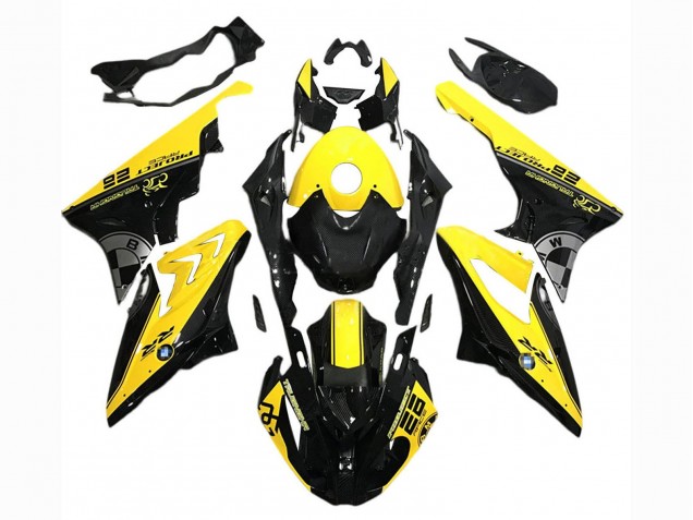 2017-2018 BMW S1000RR Motorcycle Fairings - Yellow Black UK Manufacturers